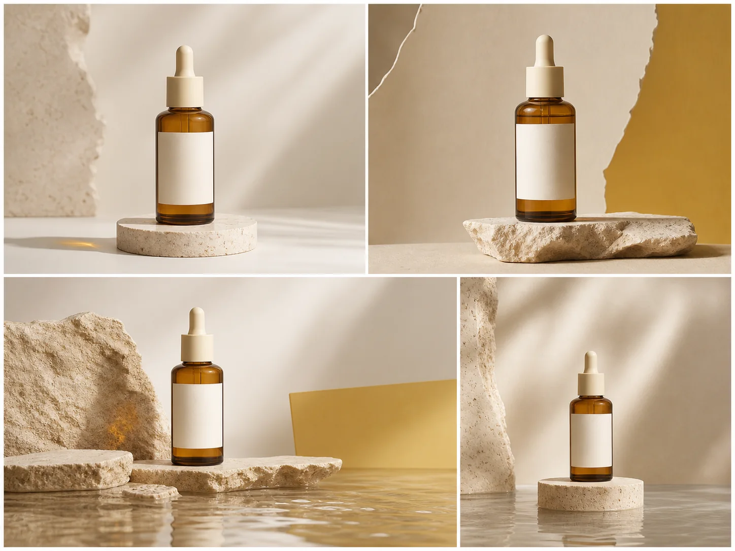 One fictional product campaign adapted into multiple image formats