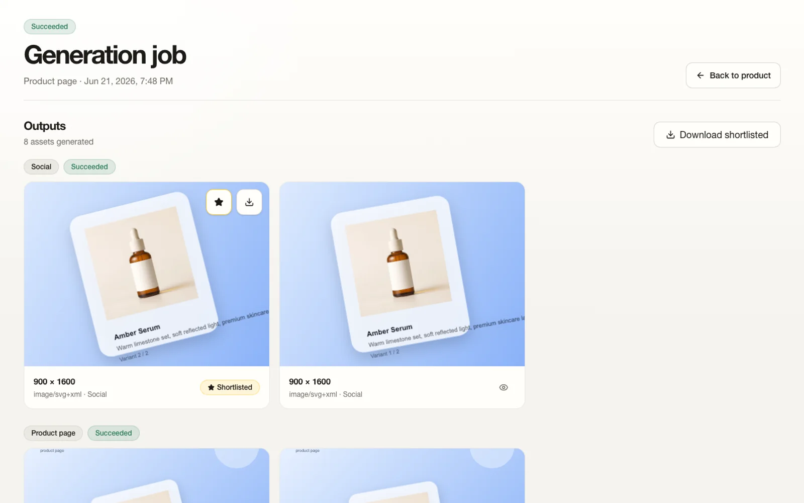 The real MoeArc shortlist and export workflow